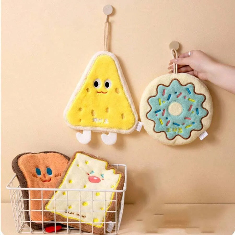 Cute Cartoon Hand Towel Hanging Kitchen Hand Wipe