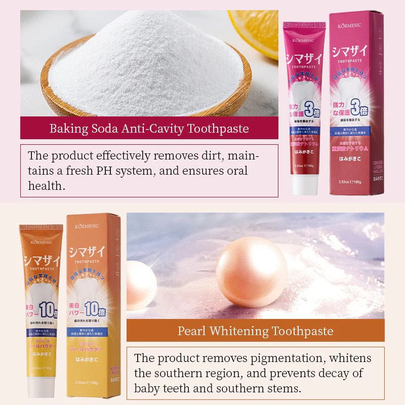 KORMESIC natural whitening organic Pearl Orange Whitening tooth paste - 100g