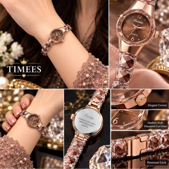 Timees Sapphire Style Ladies Watch - With Box