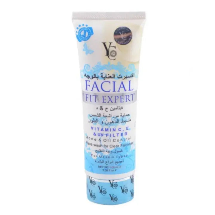 YC Facial Fit Expert Acne & Oil Control / Blue Face Wash - 100ml