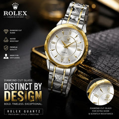 Rolex Quartz Gold & Silver Two-Tone Watch