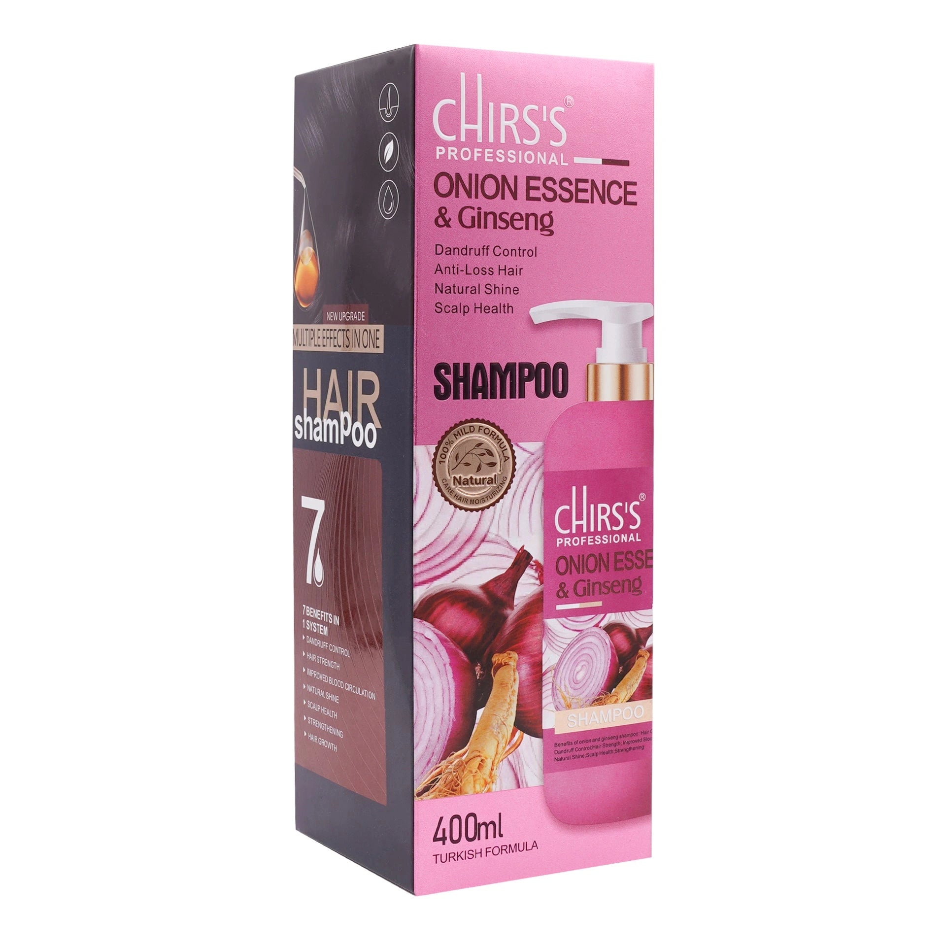 Chris's Professional Onion Essence Ginseng Shampoo - 400ml