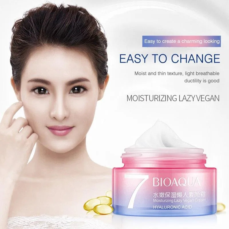 Bioaqua 7 Hyaluronic Acid Moisturizing Lazy Vegan Cream - 50ml