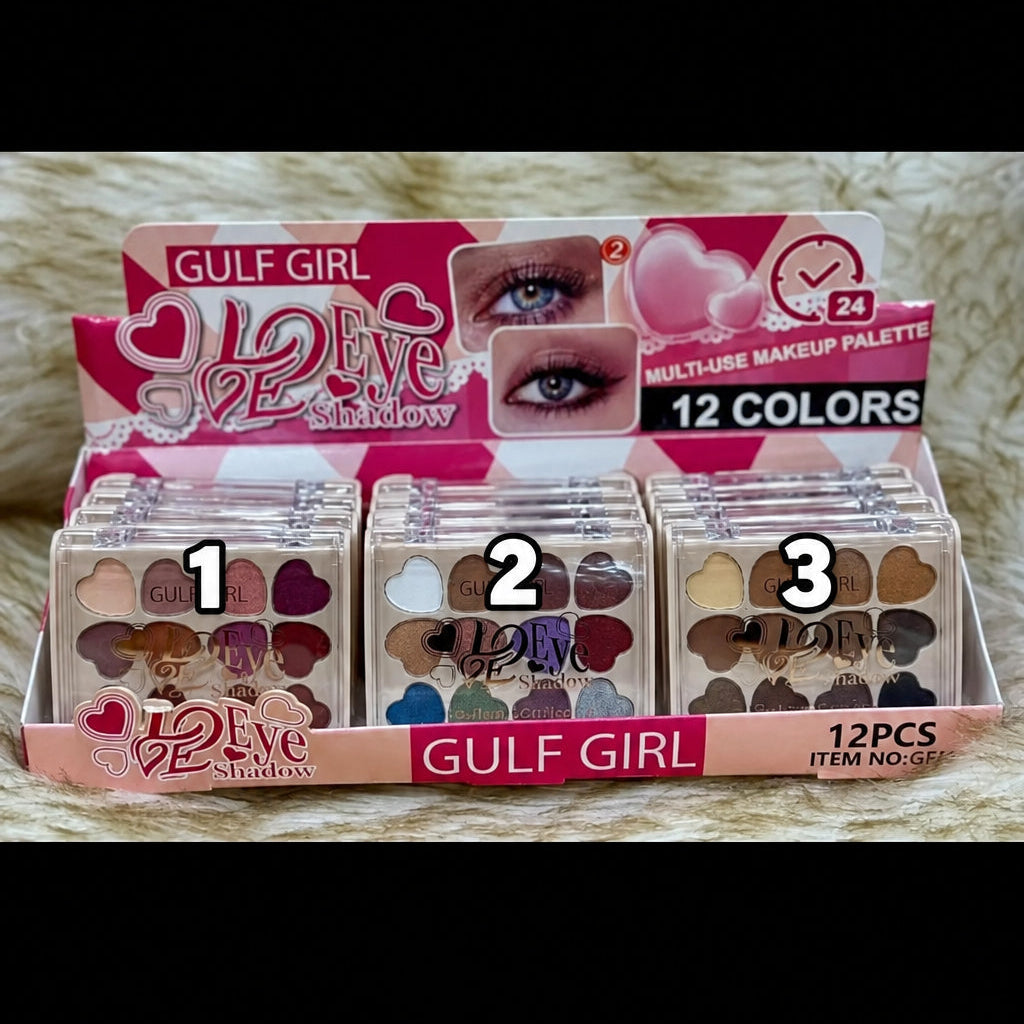 Gulf Girl eye shadow palette - 12-color