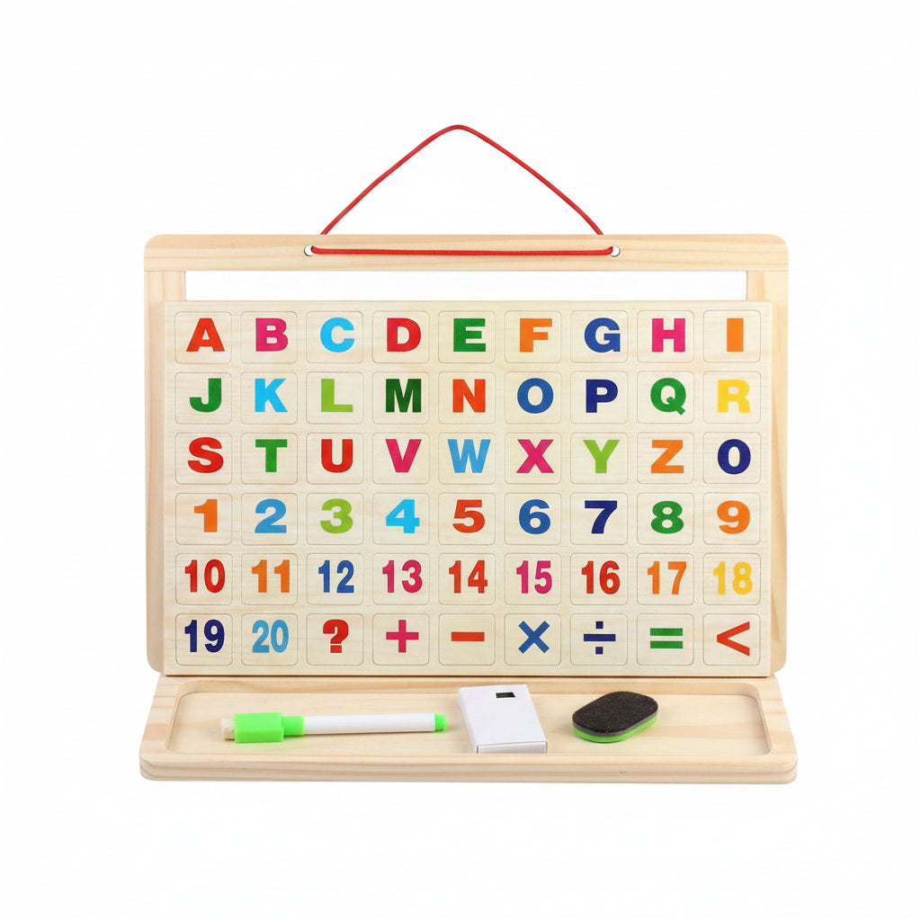 Educational Learning Board Multipurpose Double-Sided Magnetic Wooden