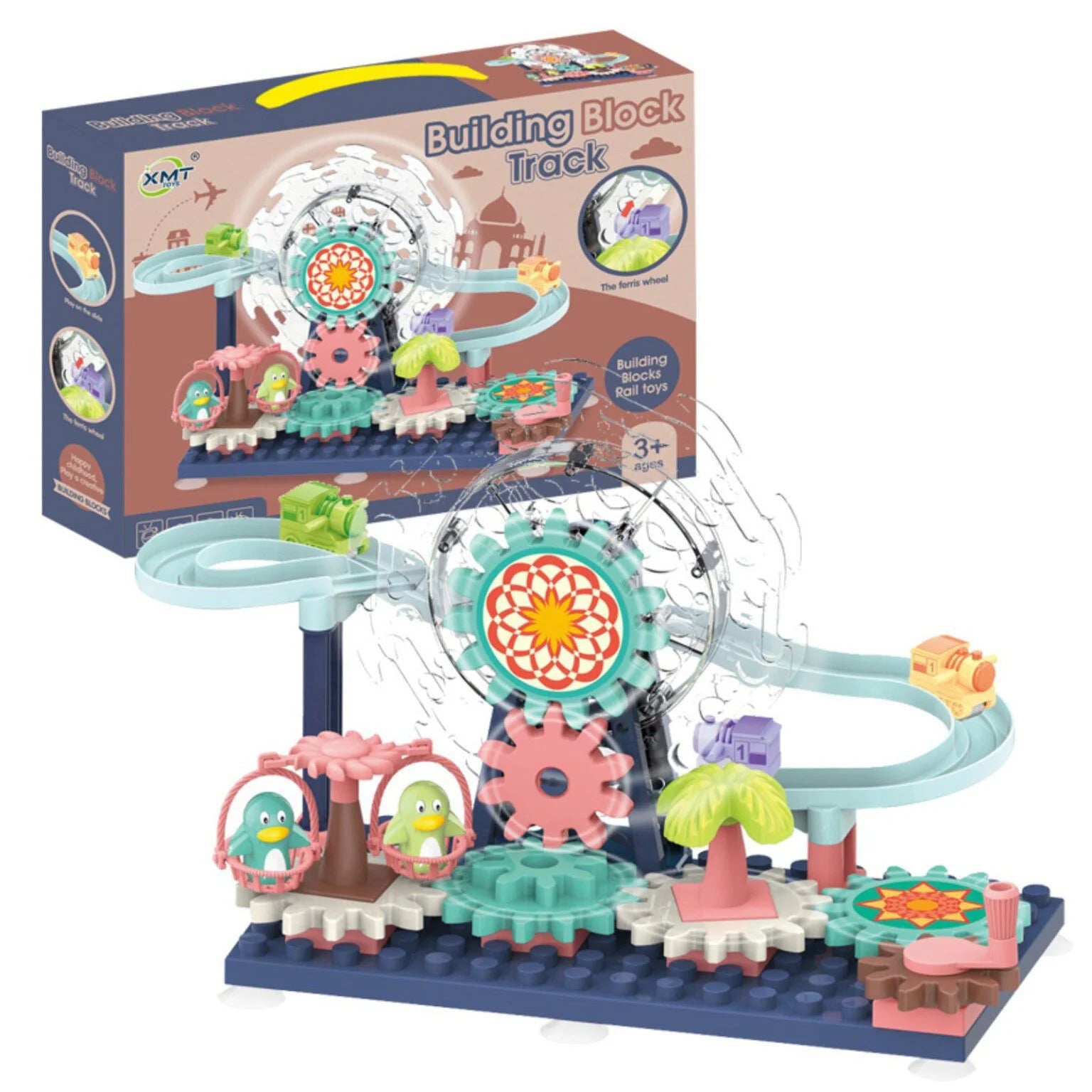 Building Block Track Set Ferris Wheel Funfair Block Play Set or Amusement Park