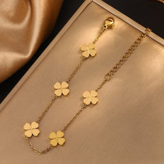 Stainless Steel Clover Bracelet - Each