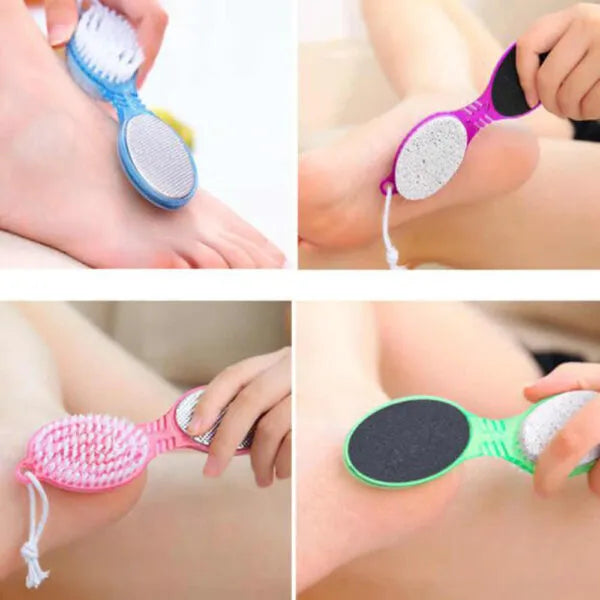 4 In 1 Foot Scrubber With Pedicure And Manicure Callus remover