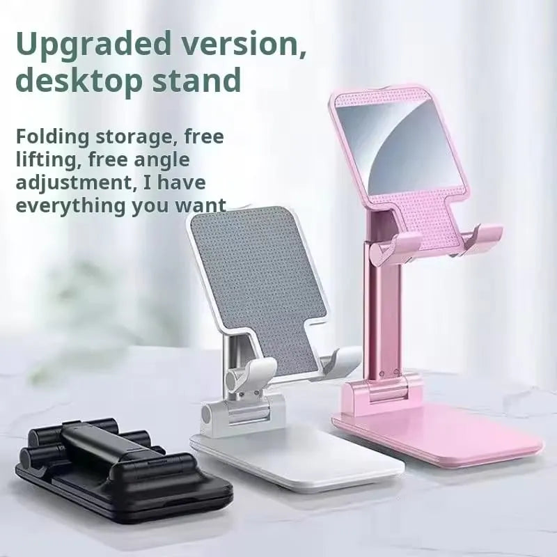 Mobile phone holder folding and retractable