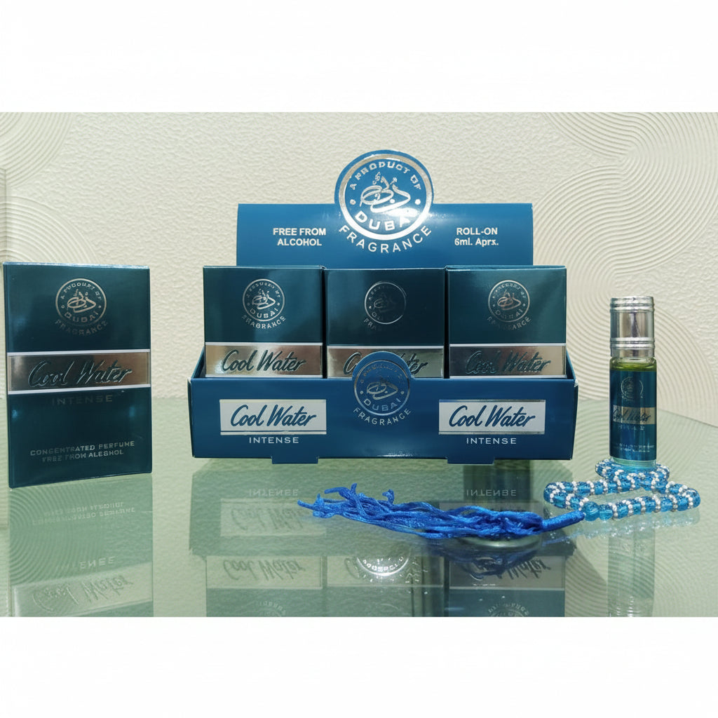 Dubai Cool Water Attar With Free Tasbeeh - 6ml