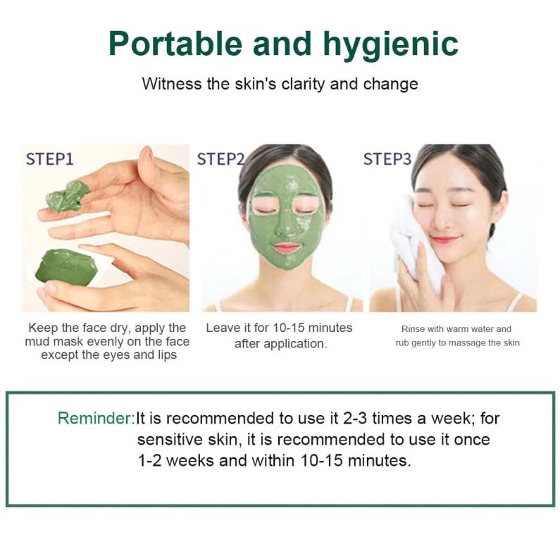 Bioaqua Mud Mask – 8‑pack Mung Bean Deep Clean Clay Mask - 7.5 g × 8 sachets