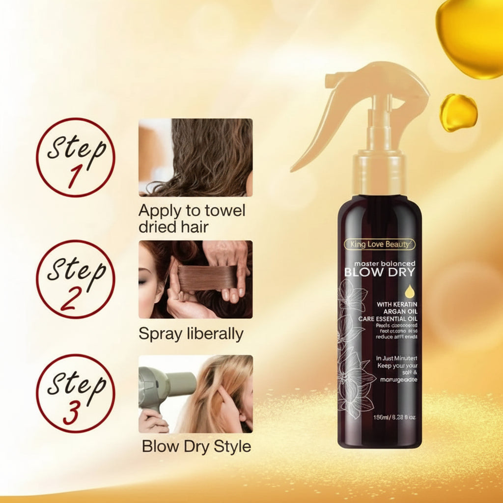 King Love Beauty Master Balanced Blow Dry spray - 150ml