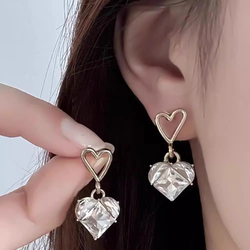 Korean Style Heart Earrings — Cute & Chic Accessory