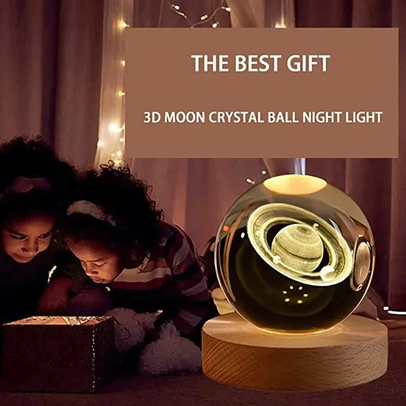 Glowing Crystal Ball Night Lamp