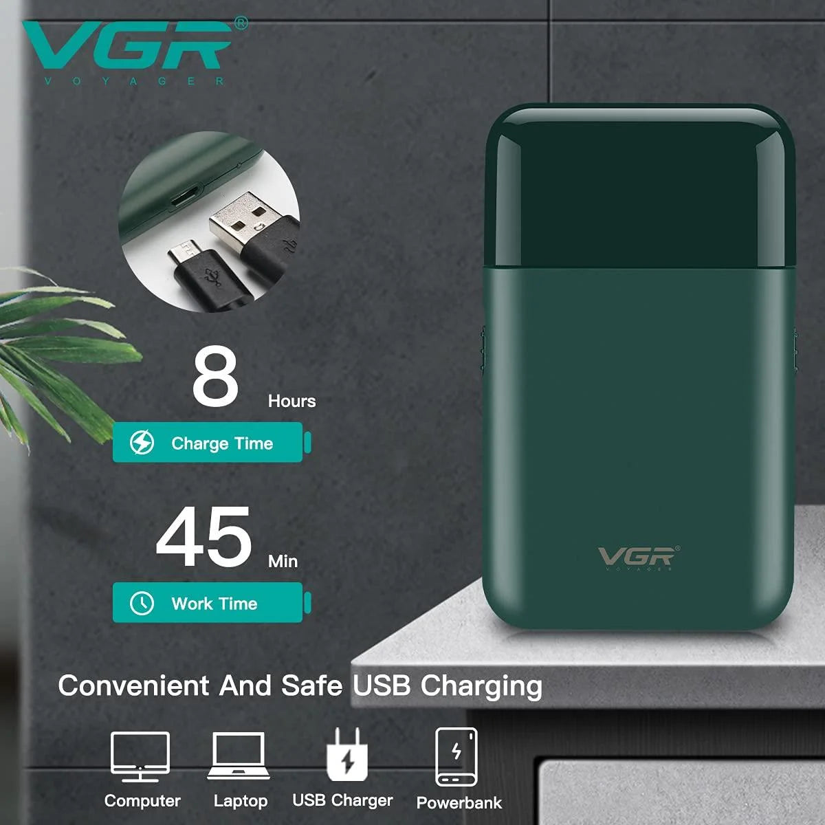 VGR V-390 Professional Electric Thin Shaver