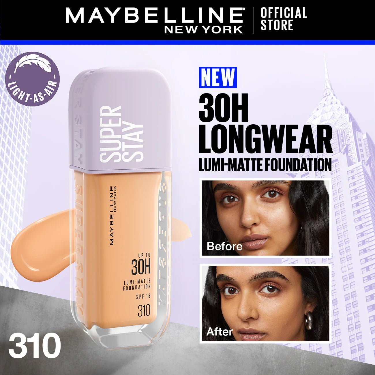 Original Maybelline - Super Stay Up to 30hr Lumi Matte Foundation