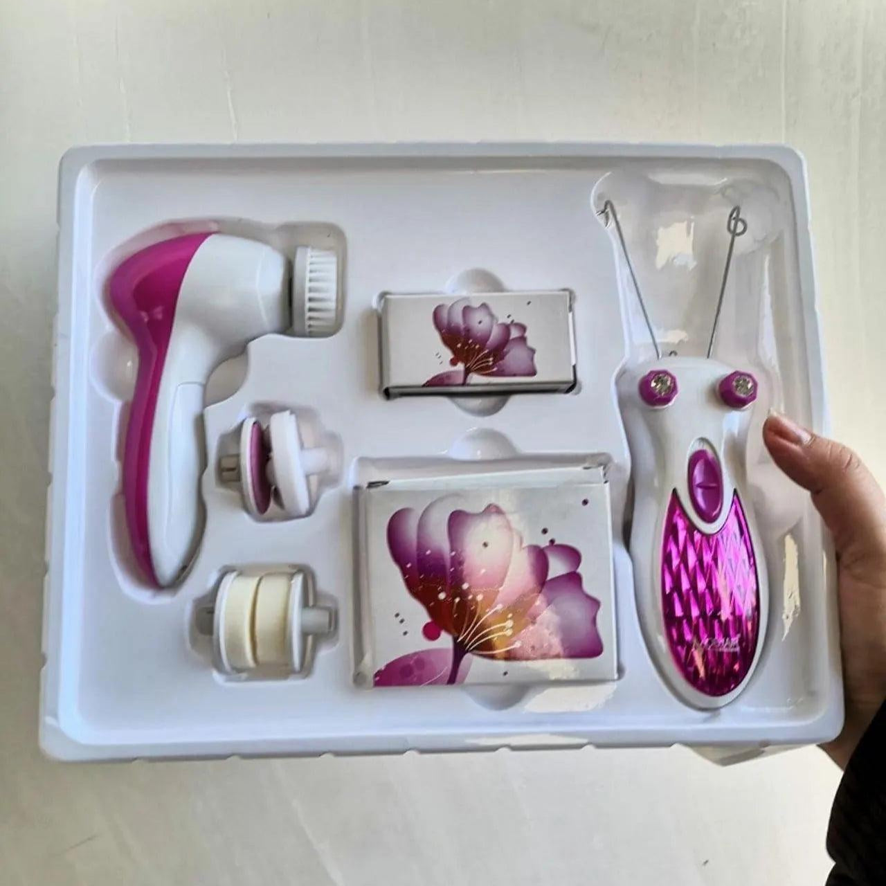 Emaar Rechargeable Hair Threading Machine With 5in1 Face Massager
