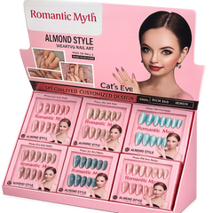 Romantic Myth Almond Style Cat Eye Press-On Gel Nails