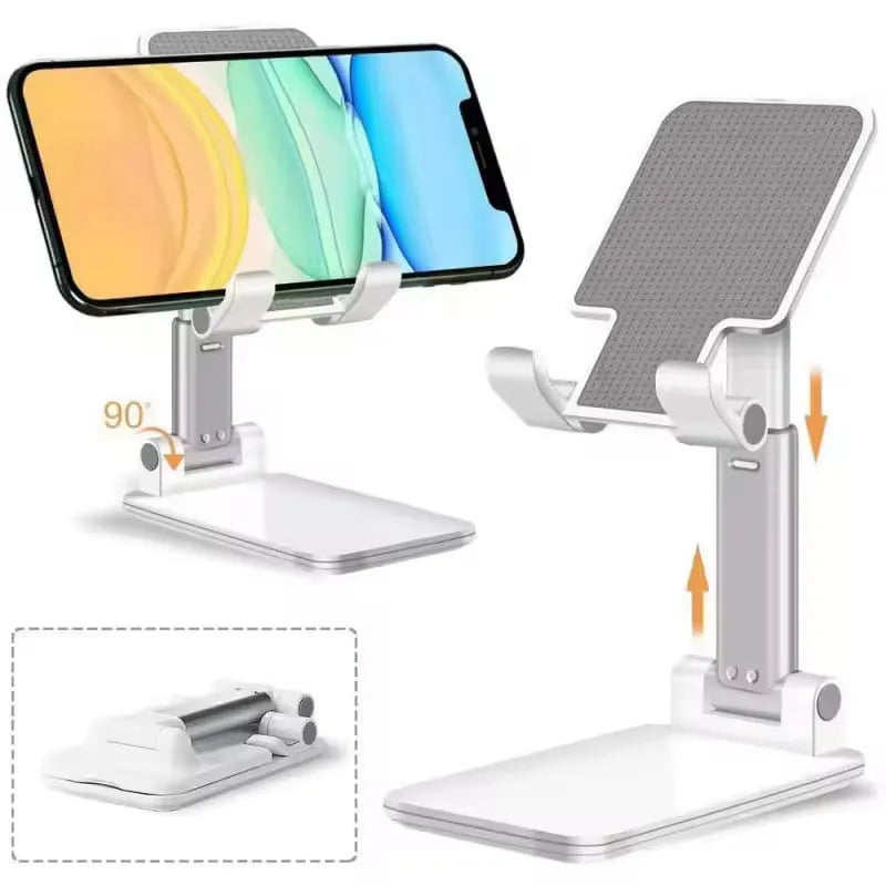 Mobile phone holder folding and retractable