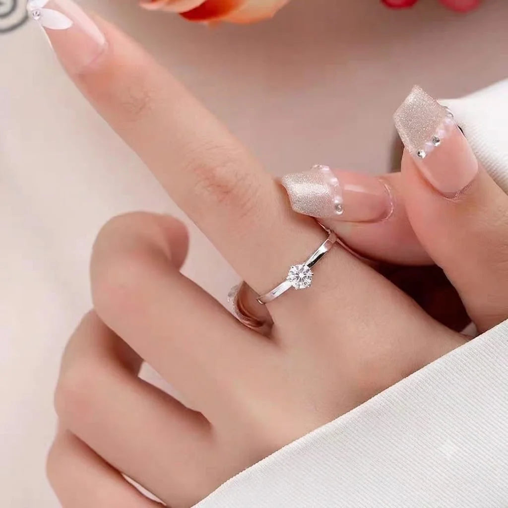 Stainless steel  One stone  Ring - Each