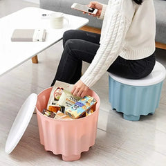 Portable Drum Storage Stool and Sitting Chair