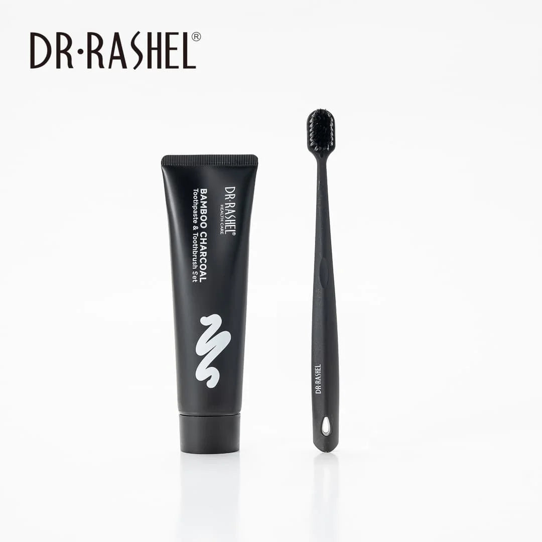 Dr. Rashel Bamboo Charcoal Toothpaste & Toothbrush Set