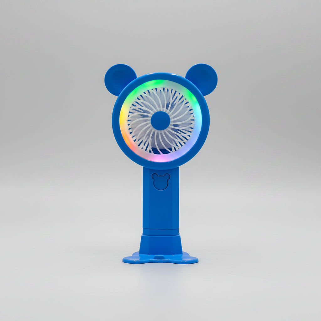 Rechargeable Handheld Fan with LED Night Light