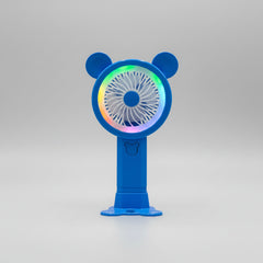 Rechargeable Handheld Fan with LED Night Light