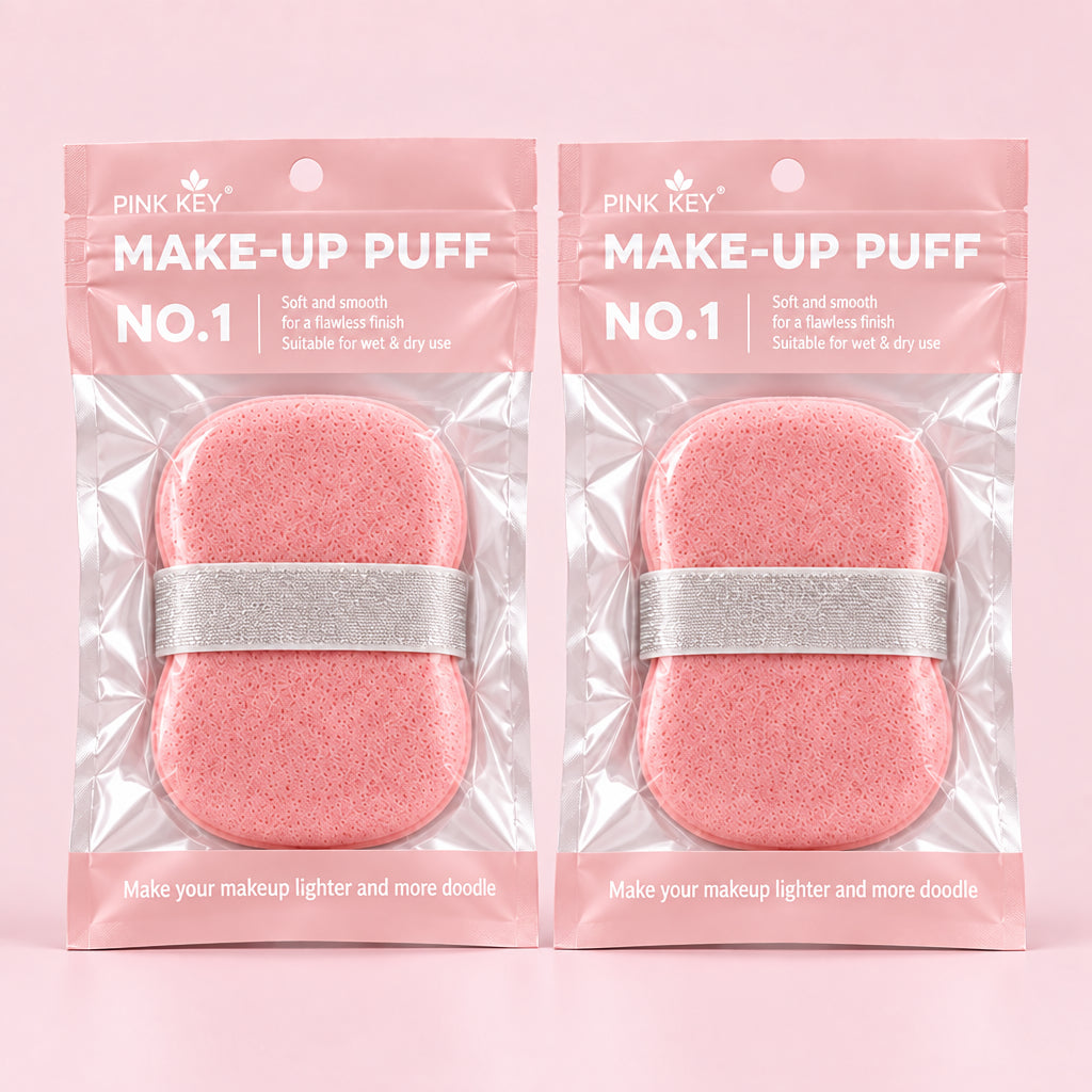 Pink Key Makeup Sponge