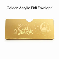 Golden  acrylic golden envelope