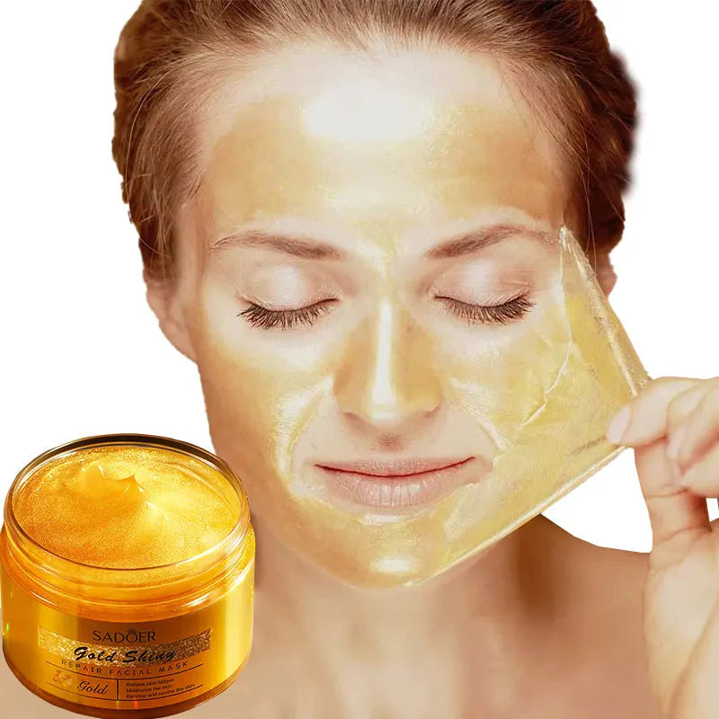 SADOER Gold Shiny Moisturizing Soothing Oil Control Refreshing Facial Mask - 120g