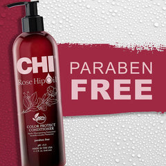CHI Rosehip Oil Protecting Conditioner, Sulfate & Paraben Free, For Color-Treated Hair -  340ml