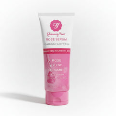 Glowing face rose serum foaming face wash - 100ml