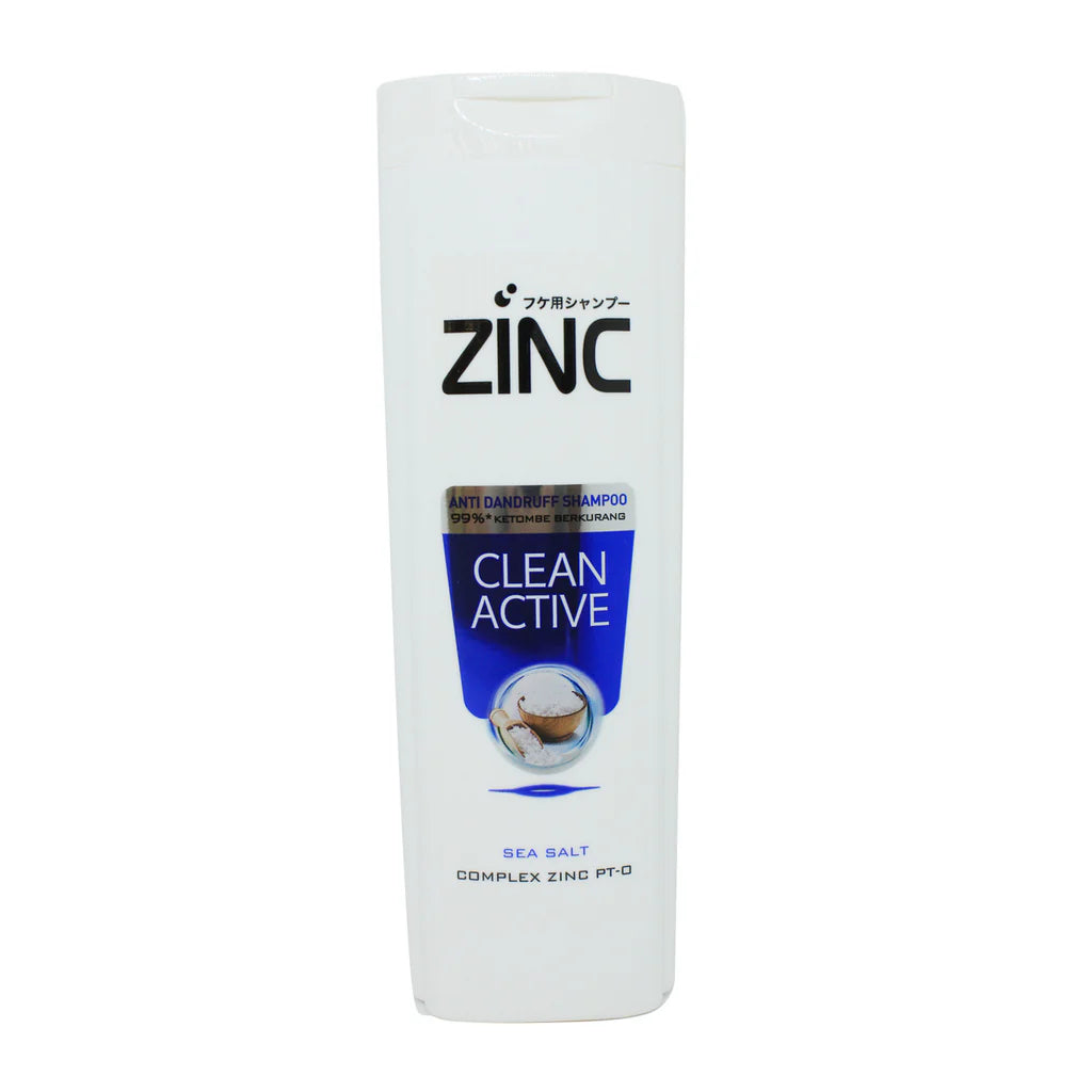 Zinc Anti Dandruff Shampoo Clean Active Sea Salt - 340ml