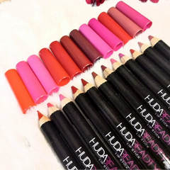 Huda Beadty Lip & Eye Color Pencil Pack Of 12