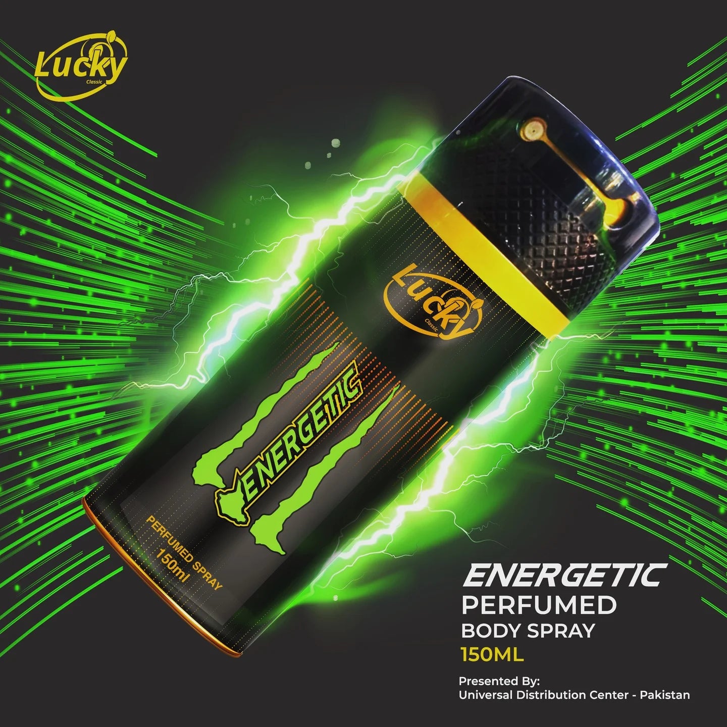 Lucky's Energetic Body Spray - 150ml