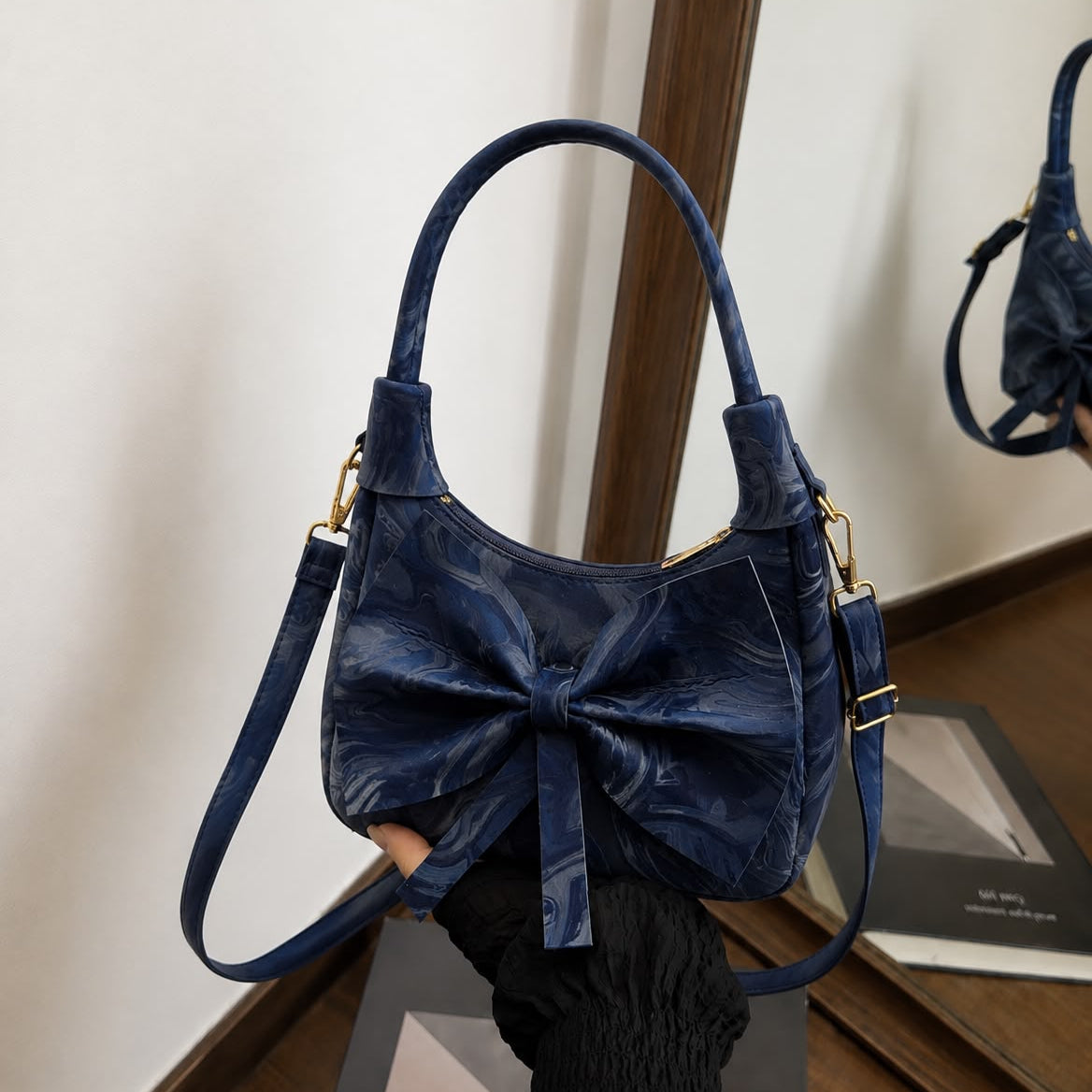 Bow Style Cross Body Bag For Girls