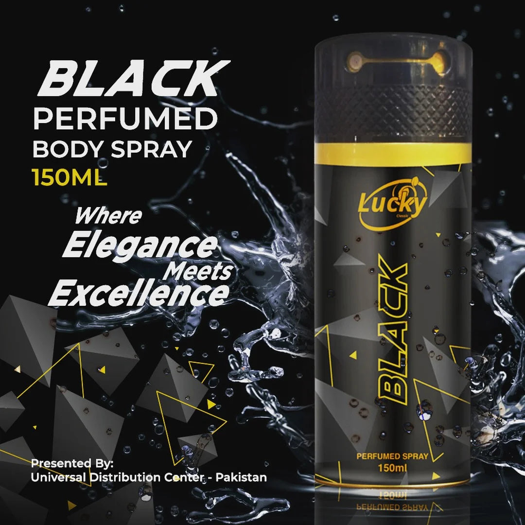 Lucky's Black Body Spray - 150ml