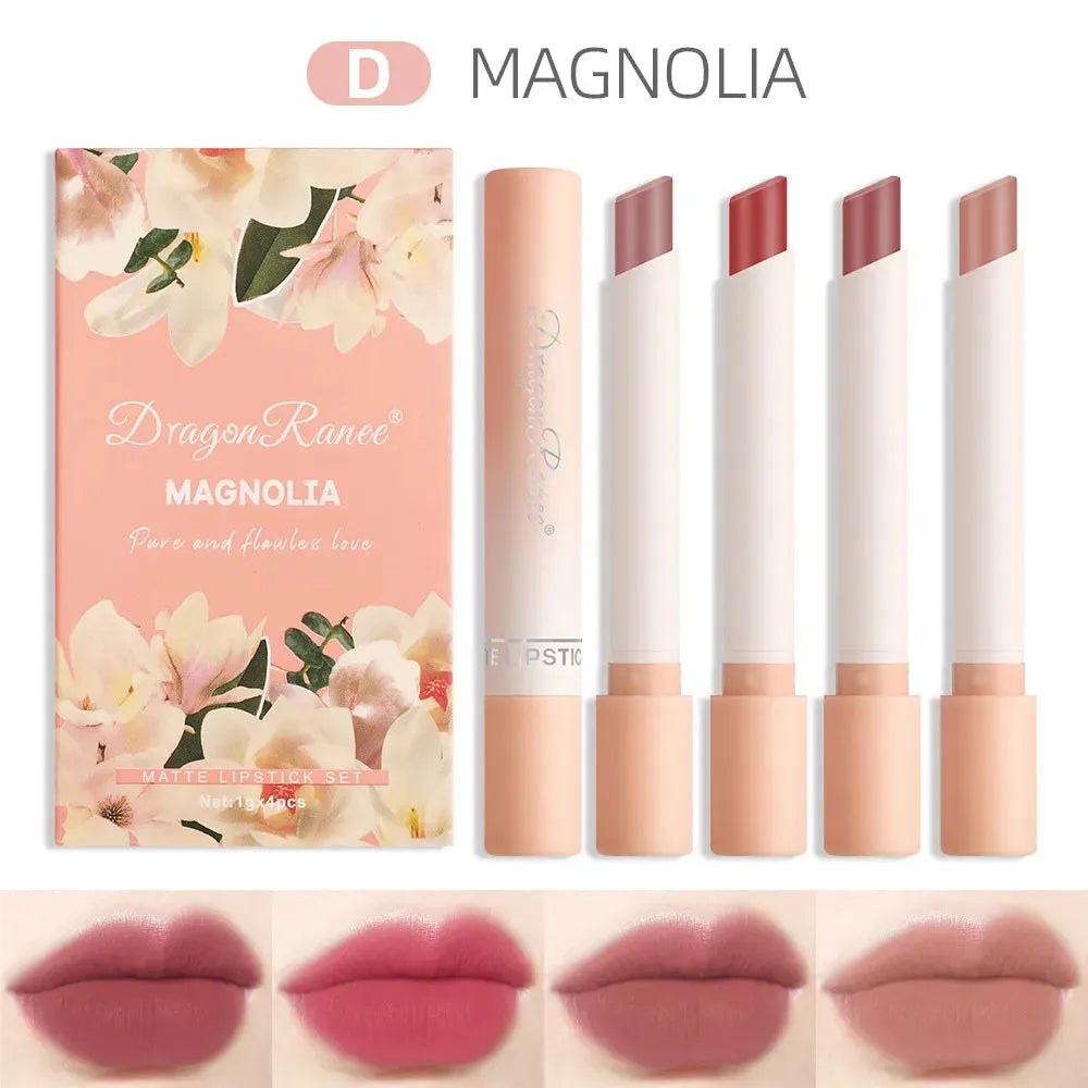 Dragon Ranee 4 IN 1 Creative Pure & Flawless Love Cigarette Matte Lipstick