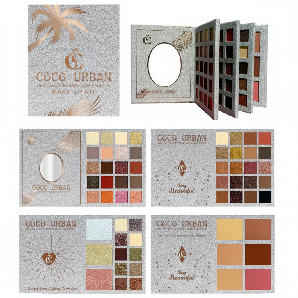 Coco Urban Eyeshadow Palette -  4 In One Book Style Makeup Kit