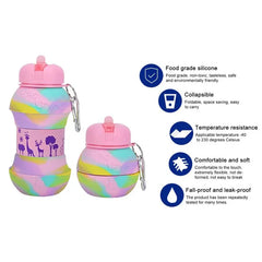 Silicone folding watter bottle