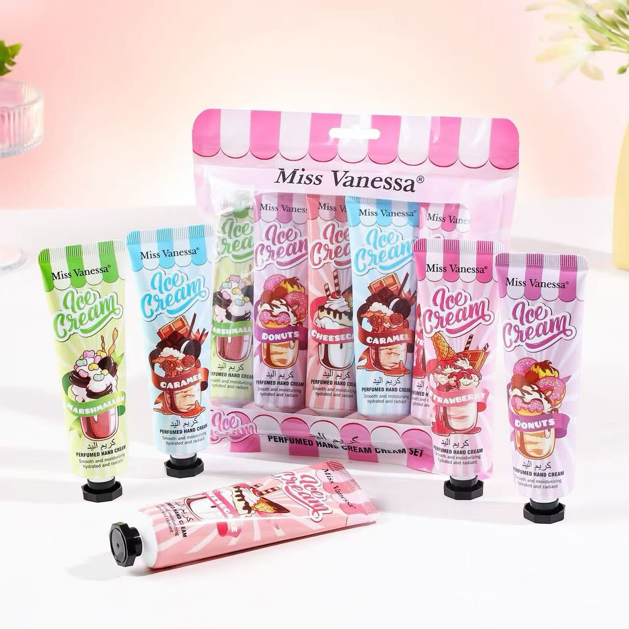 Miss Vanessa Ice Cream / Love Hand Cream Set - 5 Pcs Set - Each 30g