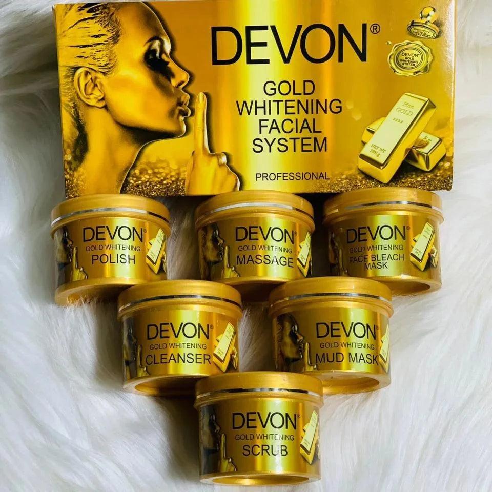 Devon 6 Steps Gold Whitening Facial Kit 💯 ✨