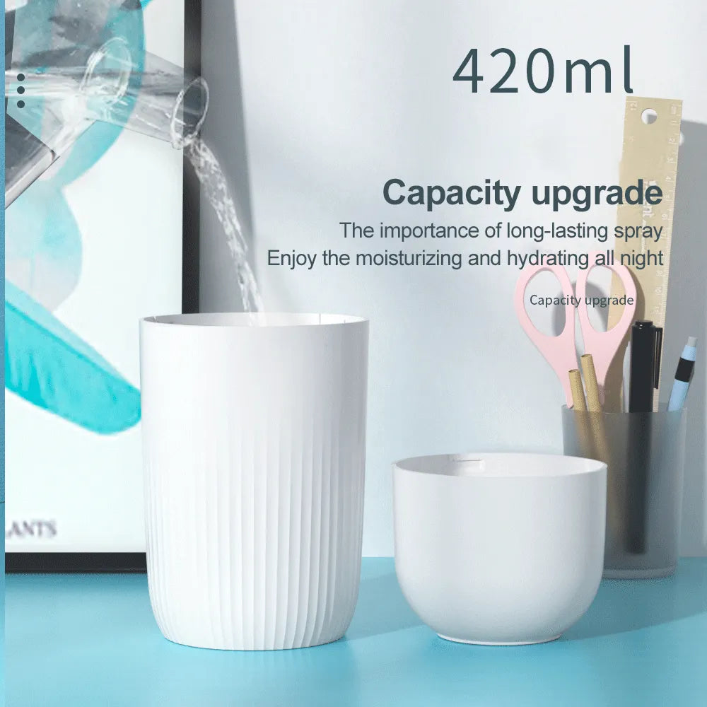 USB Mini Humidifier With 420ML Capacity Intelligent Anti-drying