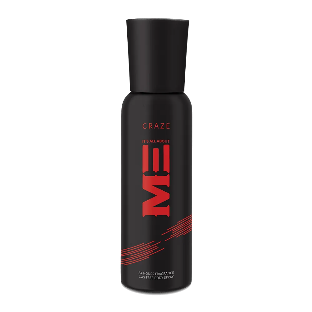 ME Craze Premium Gas-Free Body Spray - 120ml