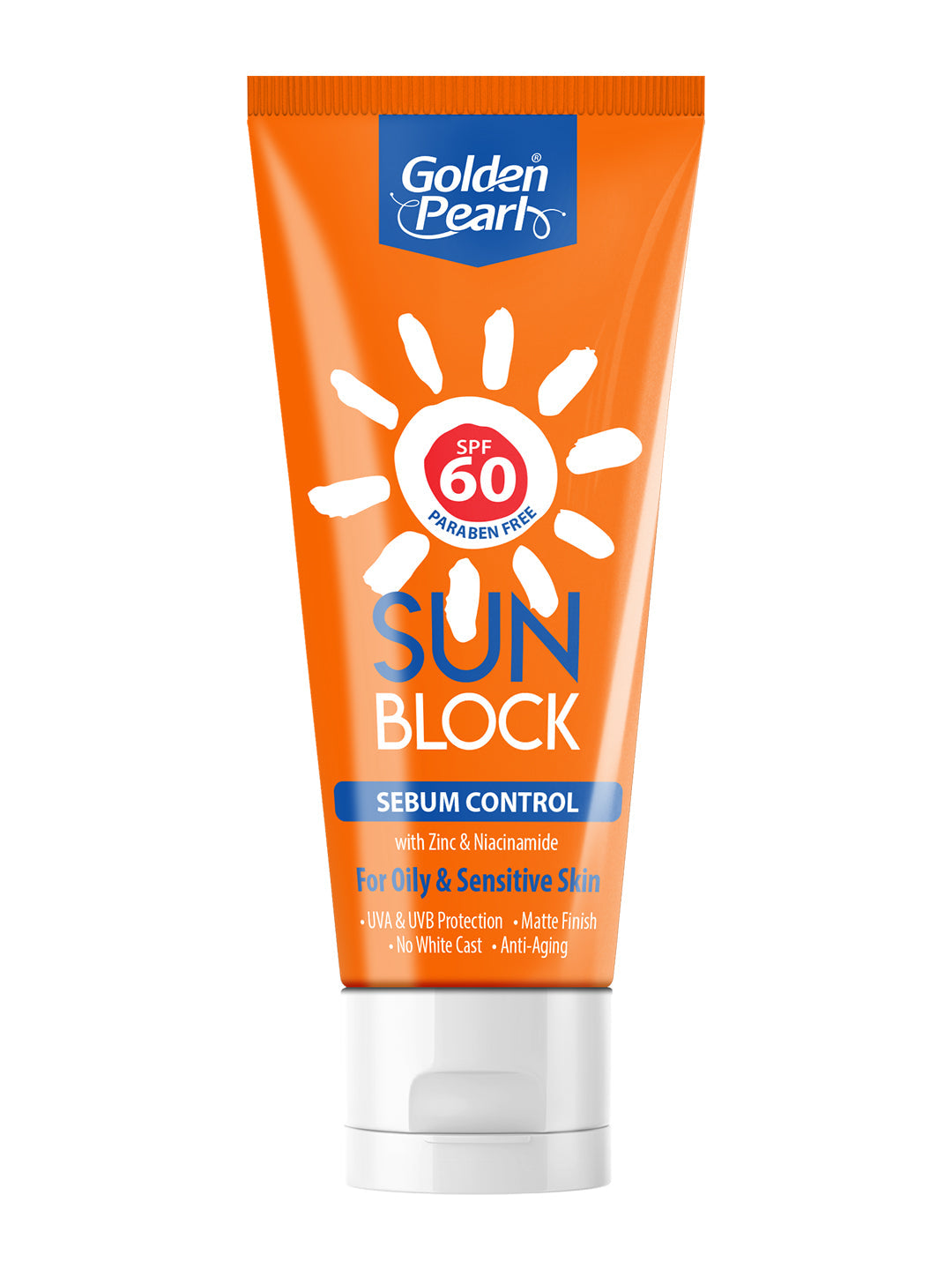 Golden Pearl Sun Block Sebum Control (SPF 60)
