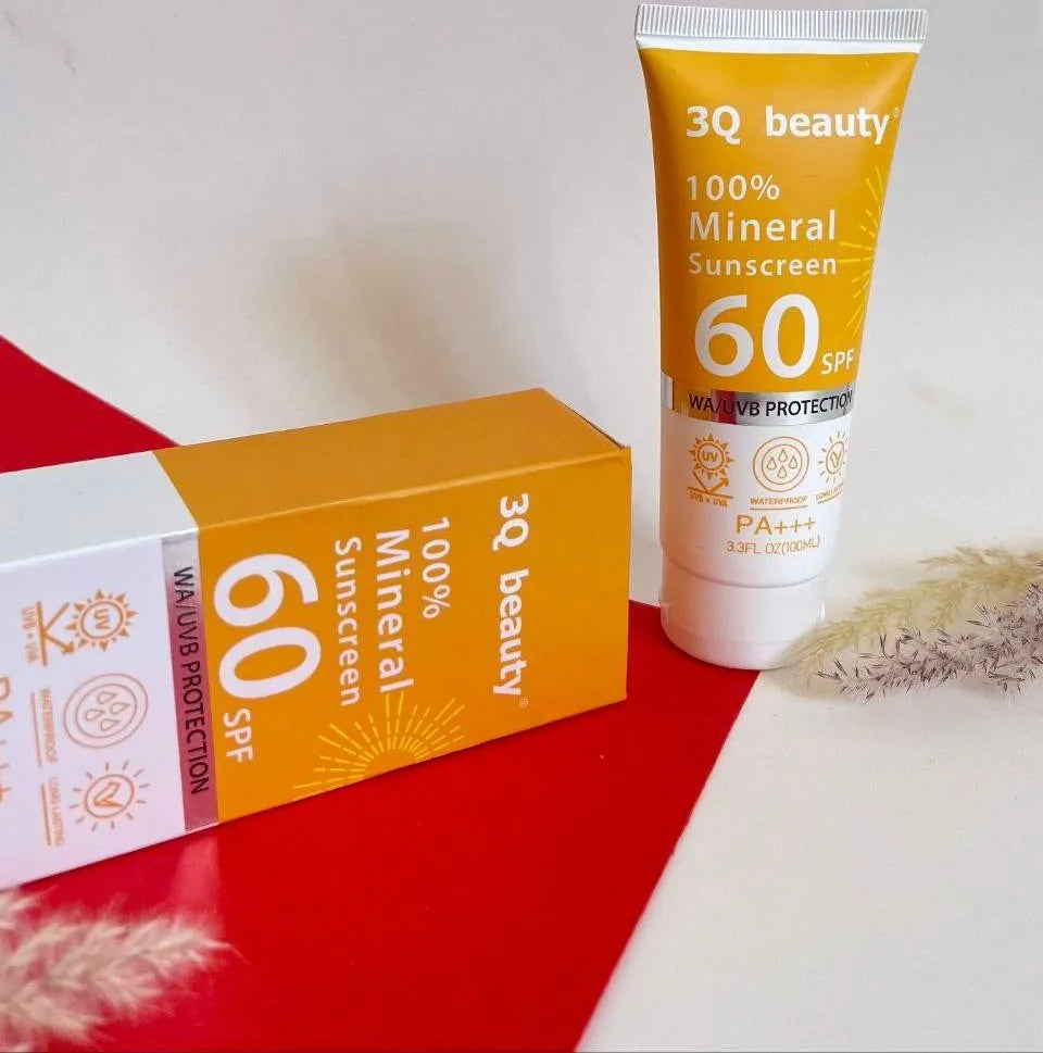 3Q Beauty 100% Mineral Sunscreen SPF 60 - 100ml