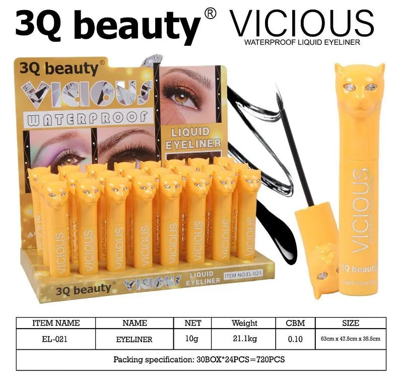 3Q Beauty Vicious Waterproof Liquid Eyeliner