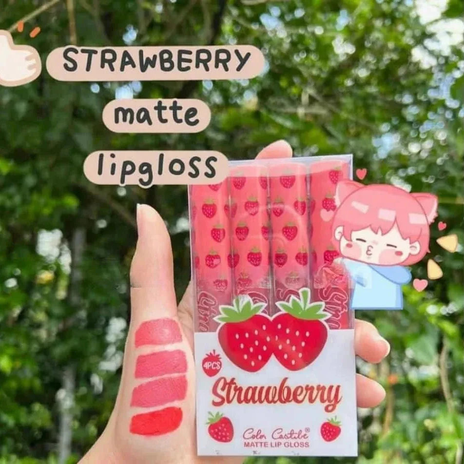 Color Castle Long Lasting Matte Lip Gloss - 4Pcs