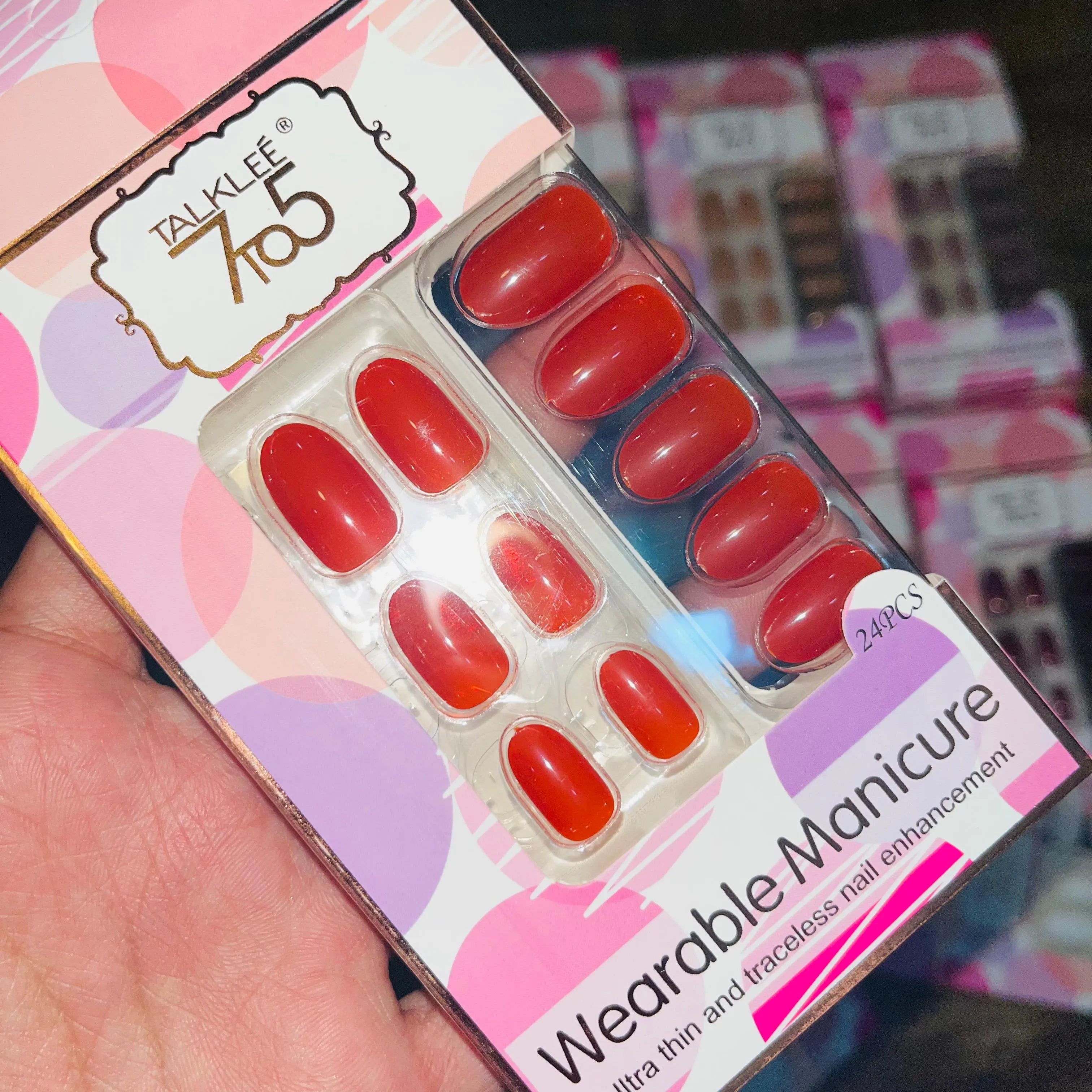 7To5 Talklee Wearable Artifical Nails With Free Stickers